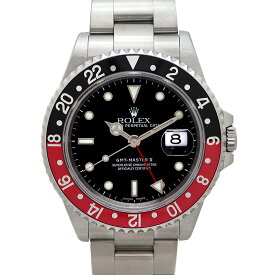 ロレックス Rolex 16710 GMTマスター2 P番 コーク ブラック レッド メンズ【中古】