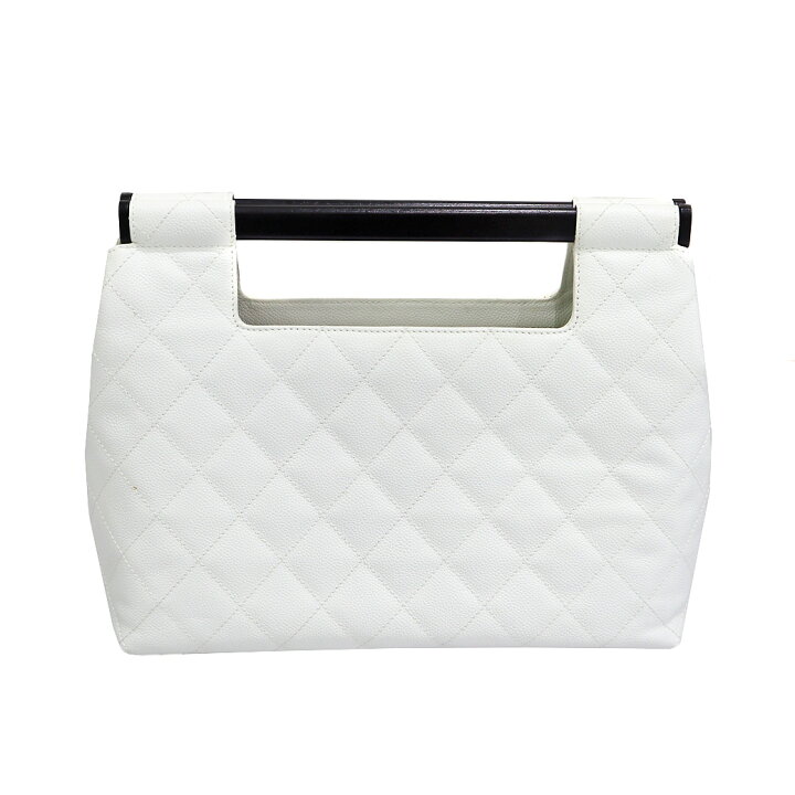 楽天市場】シャネル Chanel ウッドハンドルバッグ ハンドバッグ 