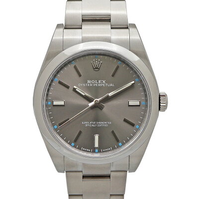 ロレックスRolex114300オイスターパーペチュアルメンズ自動巻腕時計グレーランダム番【中古】