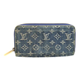 ルイヴィトン Louis vuitton M95341 ジッピーウォレット 財布 モノグラムデニム ブルー ユニセックス【中古】