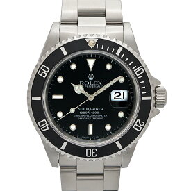 ロレックス Rolex 16610 サブマリーナーデイト メンズ 自動巻 腕時計 ブラック T番【中古】
