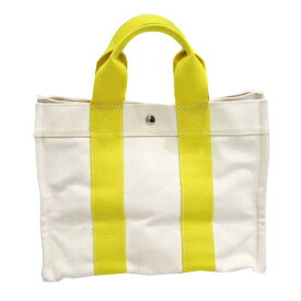 エルメス Hermes ボラボラPM トートバッグ アイボリー イエロー 【中古】