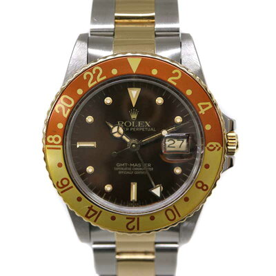 ROLEX【ロレックス】16753GMTマスター2フジツボブラウンプラ風防ヴィンテージアンティークステンレスK18YGコンビメンズ【中古】a2008169かんてい局茜部店USED-8