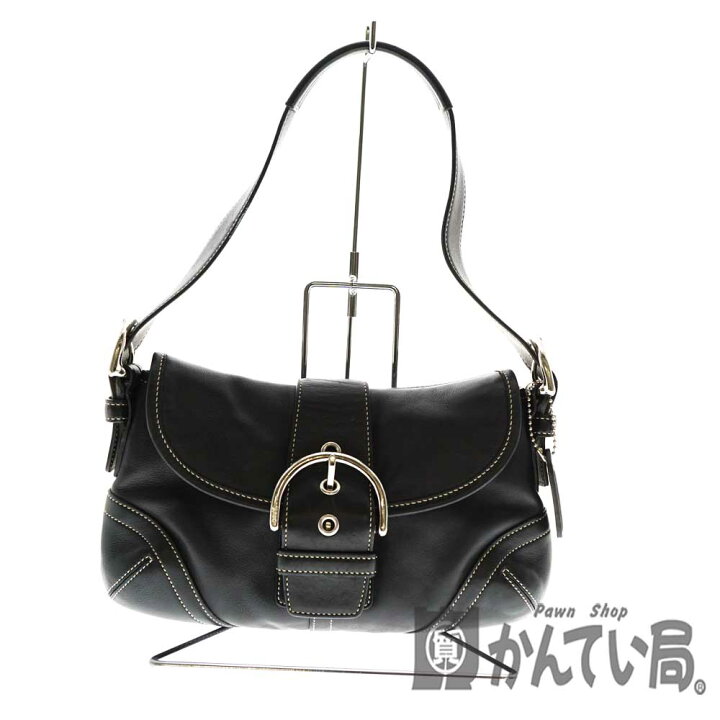 楽天市場】COACH【コーチ】9247 ハンドバッグ 肩掛け ブラックレザー 