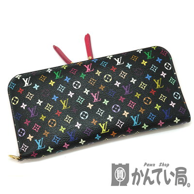 LOUISVUITTON【ルイヴィトン】M93754ポルトフォイユ・アンソリットモノグラム・マルチカラーブラックピンクサイフ長財布レディース【中古】USED-6質屋かんてい局北名古屋店n20-378