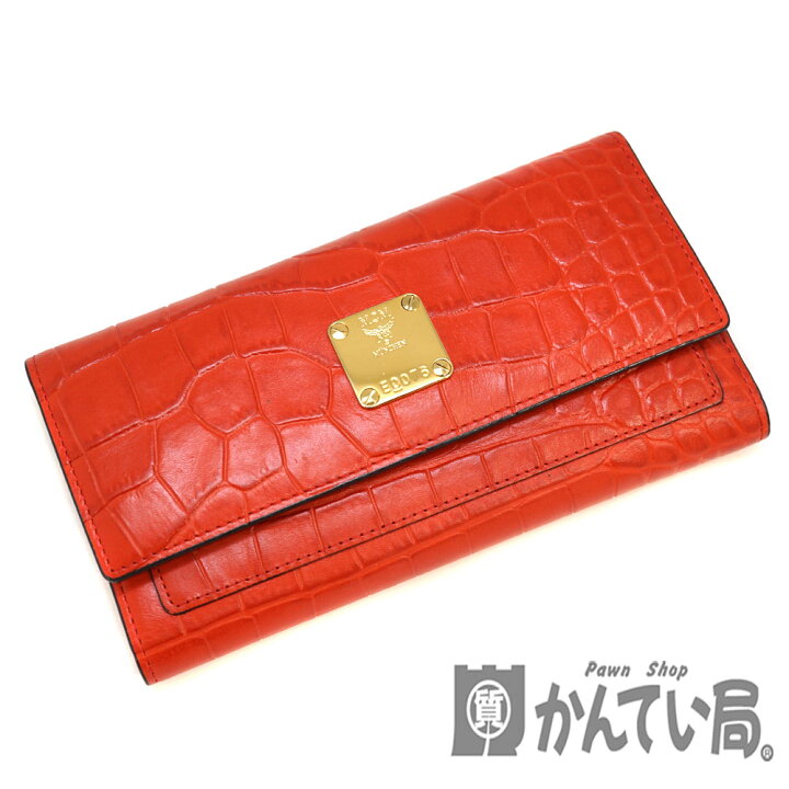 楽天市場】MCM【エムシーエム】クロコ型押し長財布 サイフ ワニ革風 
