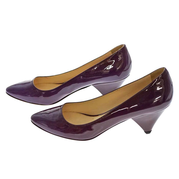 楽天市場】PRADA【プラダ】エナメルパンプス パテントレザー パープル 