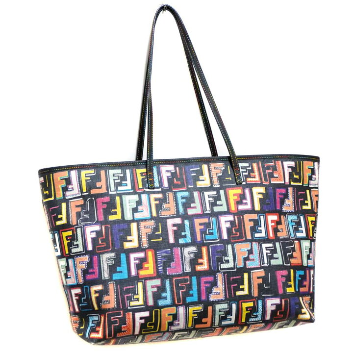 楽天市場】FENDI【フェンディ】8BH185 トートバッグ ズッカ柄 ブラック 