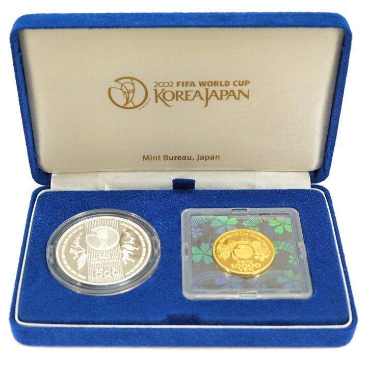 楽天市場】記念硬貨 2002 FIFAワールドカップ プルーフ貨幣セット 純金 