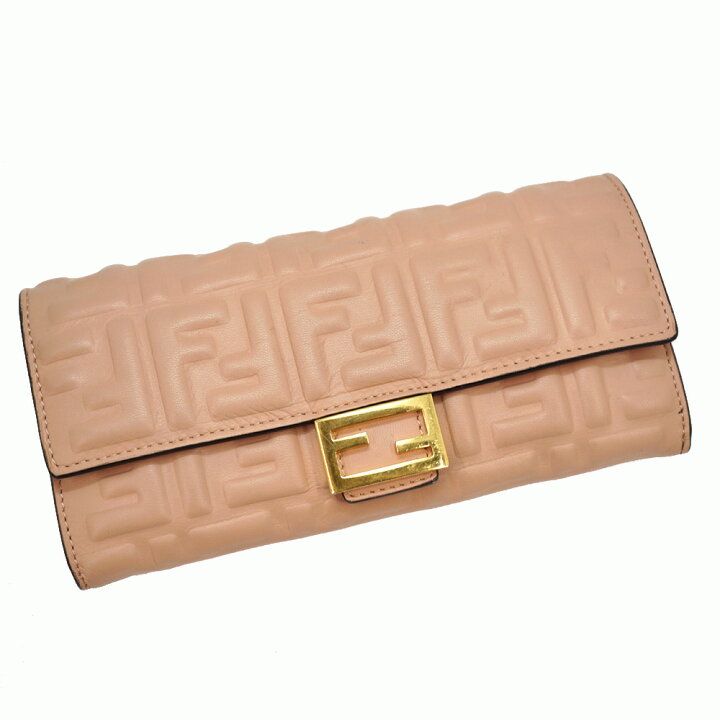楽天市場】FENDI【フェンディ】8M0251 長財布 ズッカ柄 ピンクベージュ 