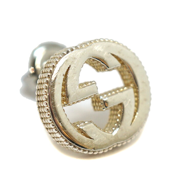 楽天市場】GUCCI【グッチ】インターロッキングGピアス 片方のみ ロゴ 