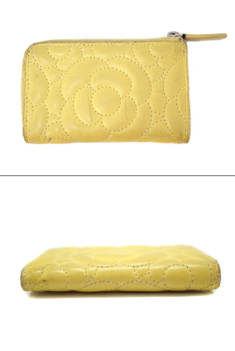 楽天市場】CHANEL【シャネル】A70610 コインケース レザー イエロー系 