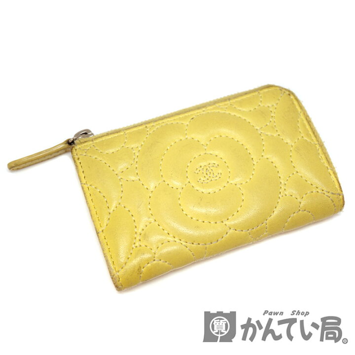 楽天市場】CHANEL【シャネル】A70610 コインケース レザー イエロー系  