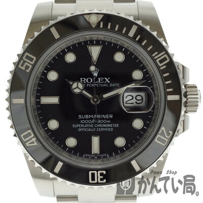 【内部調整・仕上げ済み】ROLEX【ロレックス】116610LNサブマリーナーデイトSS×セラミックメンズダイバーズ人気モデルスポーツモデル鏡面バックル【中古】USED-9質屋かんてい局細畑店h2000658-1