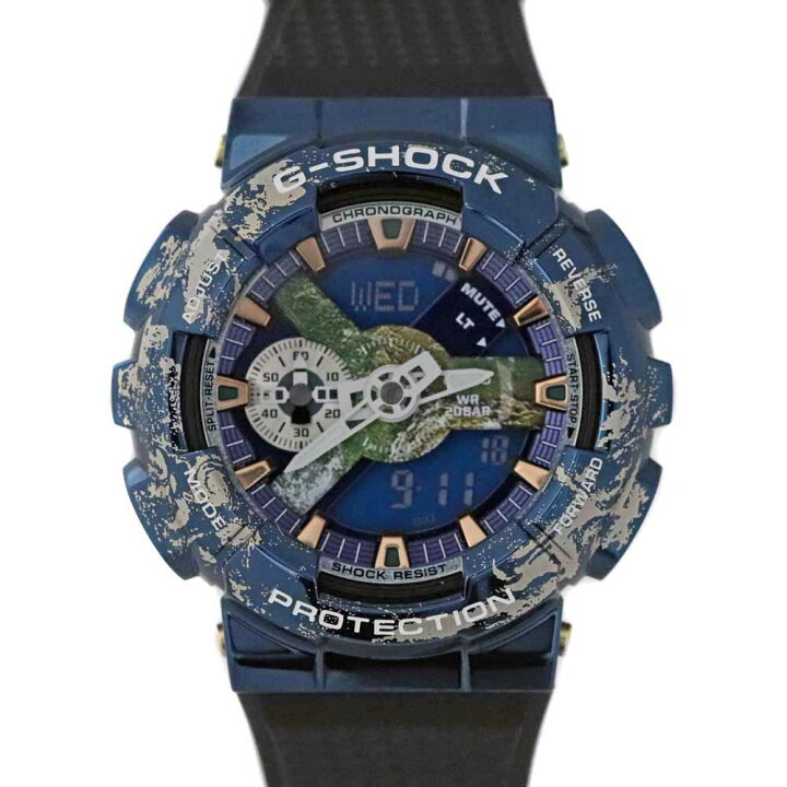 楽天市場】カシオ Casio GM-110EARTH-1AJR G-SHOCK 地球 ブルー 