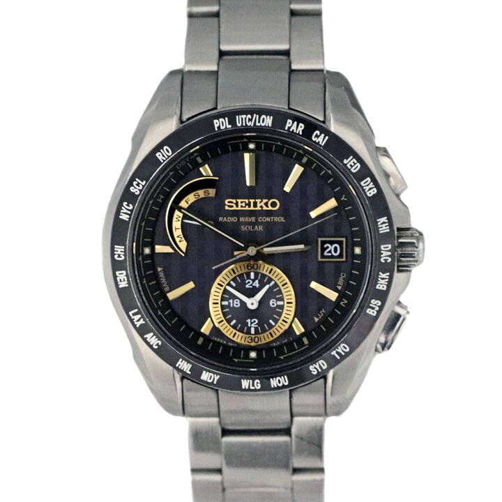 楽天市場】セイコー Seiko SAGA135 ブライツ ブラック ソーラー電波 