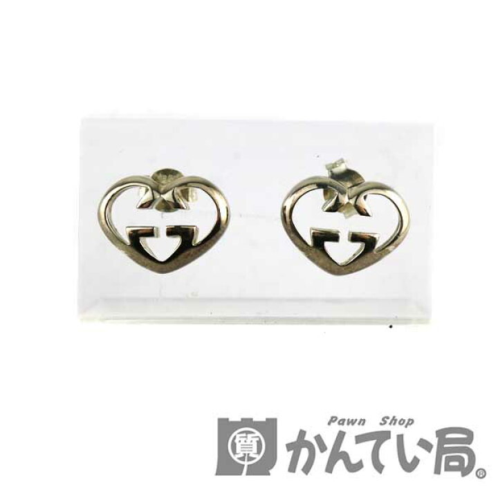 楽天市場】GUCCI【グッチ】 インターロッキング G ハート ピアス GG 