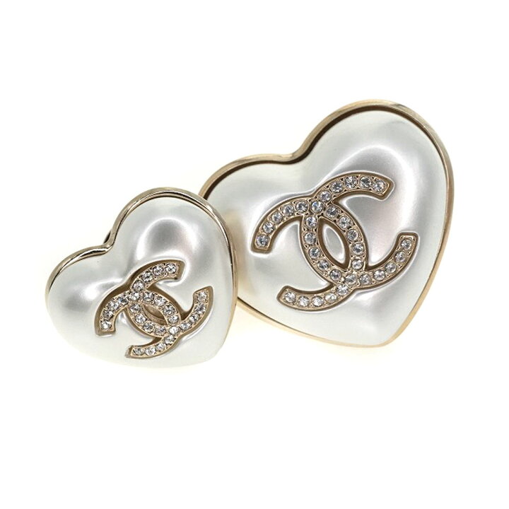 楽天市場】【値下げ】CHANEL 【シャネル】 ハートブローチ 2個セット  