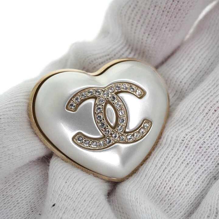楽天市場】【値下げ】CHANEL 【シャネル】 ハートブローチ 2個セット  