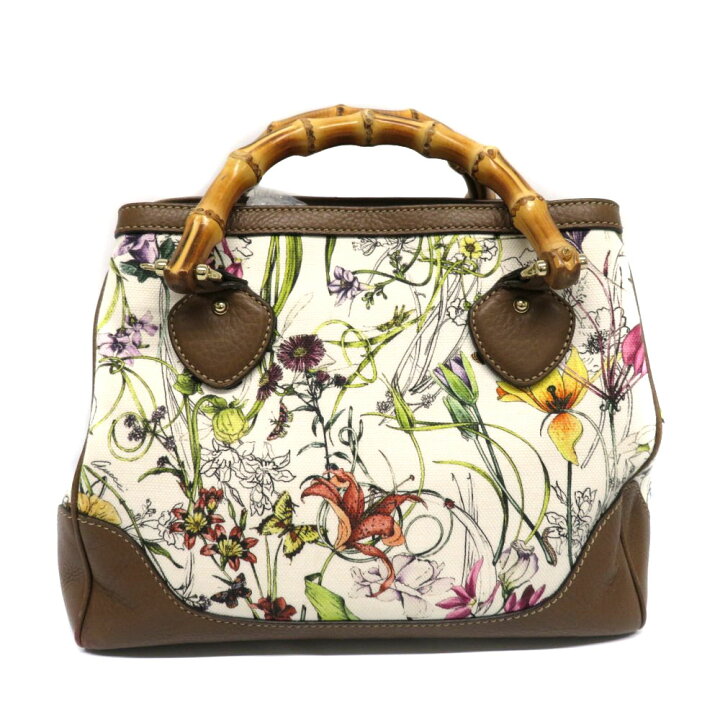 楽天市場】GUCCI 【グッチ】 308360 ダイアナ フローラ バンブー 2WAY 