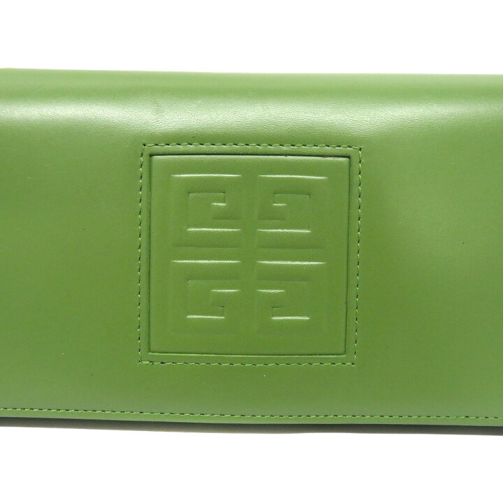 楽天市場】【値下げ】GIVENCHY【ジバンシー】 二つ折り長財布 緑 