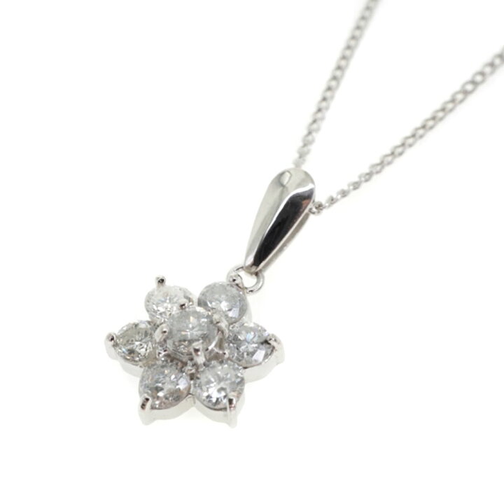 楽天市場】Pt850 ダイヤモンド付き ネックレス プラチナ D0.50ct 約 