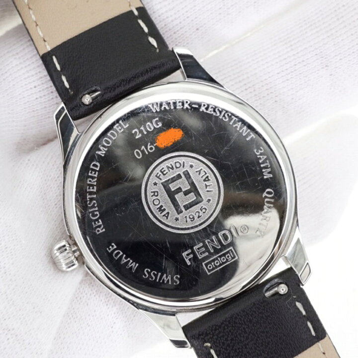 楽天市場】FENDI 【フェンディ】 210G クオーツ ウォッチ シルバー系  