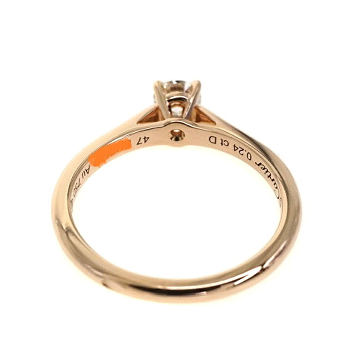 楽天市場】Cartier 【カルティエ】 ソリテールリング K18PG ピンク 