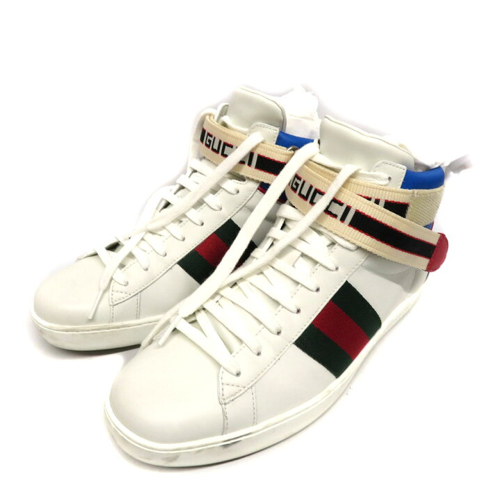楽天市場】GUCCI 【グッチ】 523472 エースストライプハイカット 