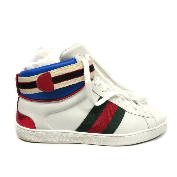 楽天市場】GUCCI 【グッチ】 523472 エースストライプハイカット 