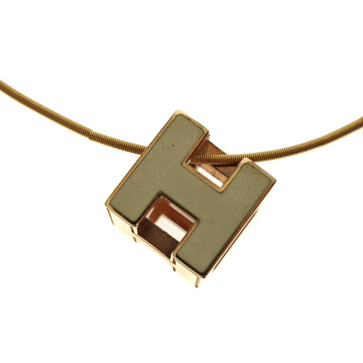 楽天市場】【値下げ】エルメス Hermes Hキューブ ネックレス 【中古 