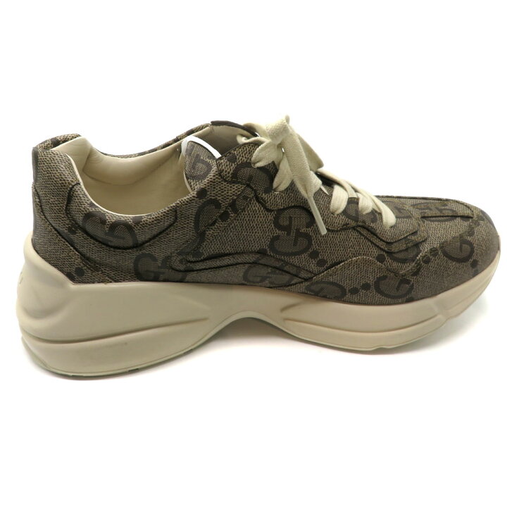 楽天市場】グッチ Gucci 680915 GUCCI100ライトンスニーカー【中古 