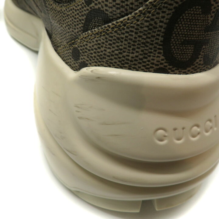 楽天市場】グッチ Gucci 680915 GUCCI100ライトンスニーカー【中古 