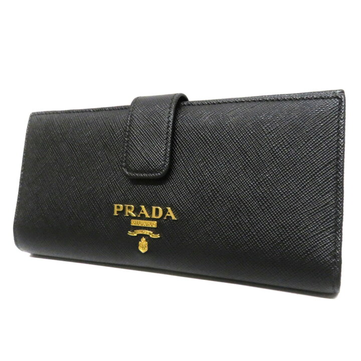 楽天市場】プラダ PRADA 1MV025 2つ折り長財布 ブラック サフィアーノ  