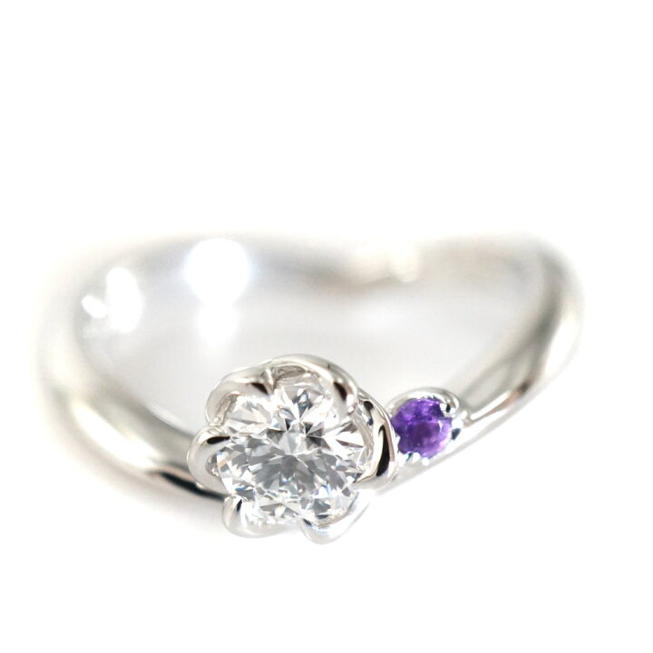 楽天市場】Pt900 プラチナ D0.347ct ダイヤモンド リング 【中古 