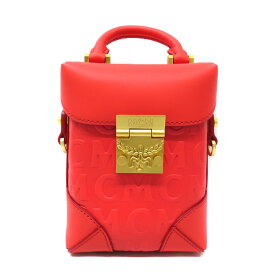 エムシーエム MCM MWRAABF02 ヴィセトス クロスボディバッグ 2WAY ショルダーバッグ ハンドバッグ オレンジ系 【中古】