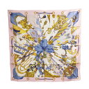 エルメス Hermes カレ90 Soleil de Soie スカーフ レディース ピンク 【中古】