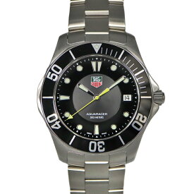 タグホイヤー TAG HEUER WAB1110.BA0800 アクアレーサーデイト メンズ クオーツ 腕時計 ブラック 【中古】