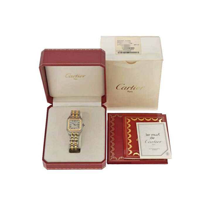 楽天市場】Cartier【カルティエ】 W25028B6 パンテールMM 2ロウ 