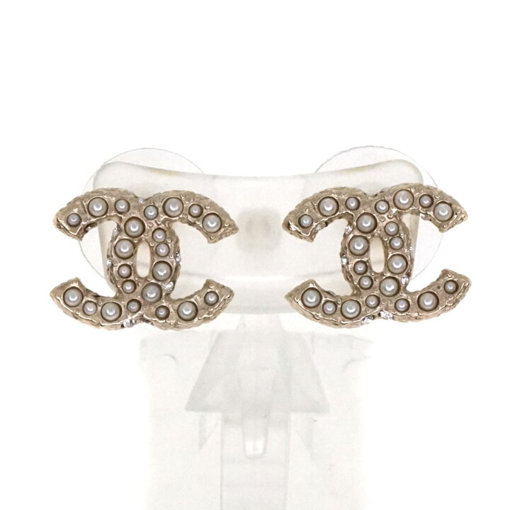 楽天市場】CHANEL 【シャネル】 A64766 ココマークピアス ゴールド系 