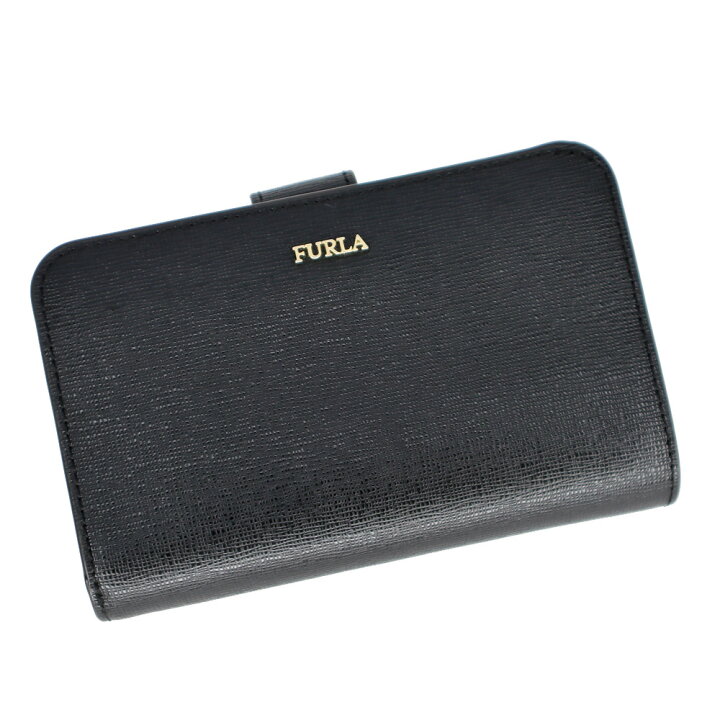 楽天市場】フルラ Furla 二つ折り財布 サイフ ブラック 黒 コンパクト 