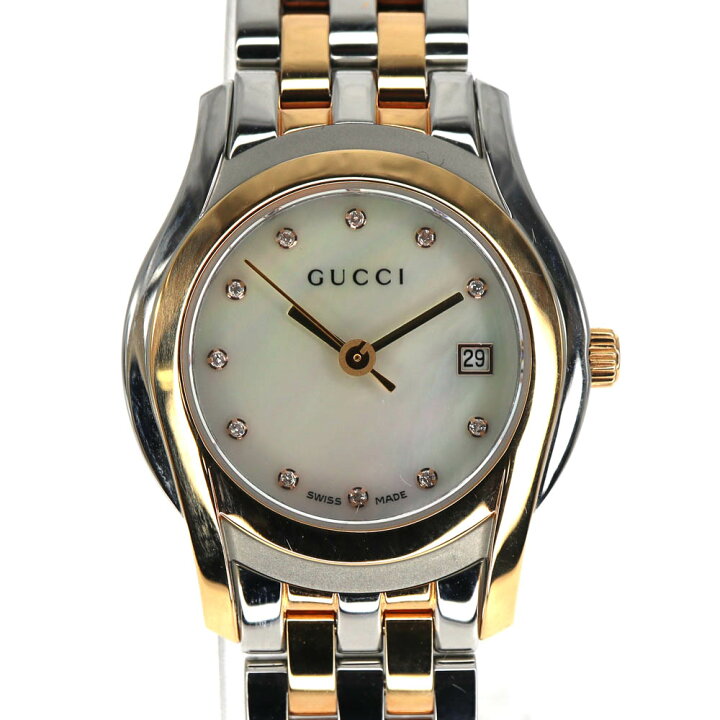 楽天市場】グッチ Gucci 5500L YA055535 クォーツ Gクラス シェル  