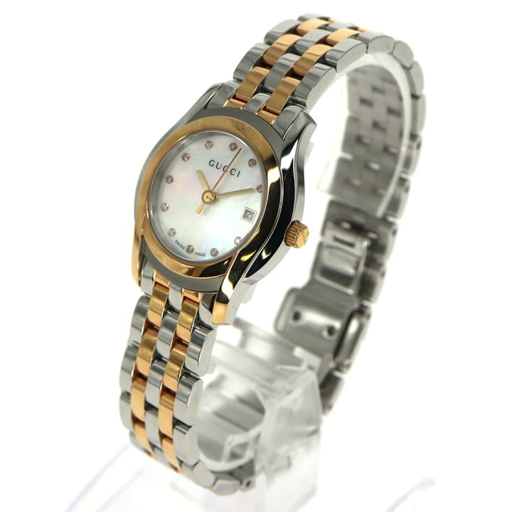 楽天市場】グッチ Gucci 5500L YA055535 クォーツ Gクラス シェル  