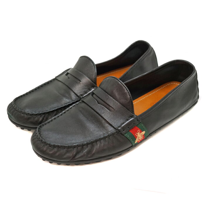 楽天市場】グッチ Gucci 407635 ドライビングシューズ ブラック 靴 