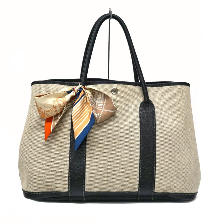 楽天市場】エルメス Hermes ガーデンパーティPM ブラック ベージュ 