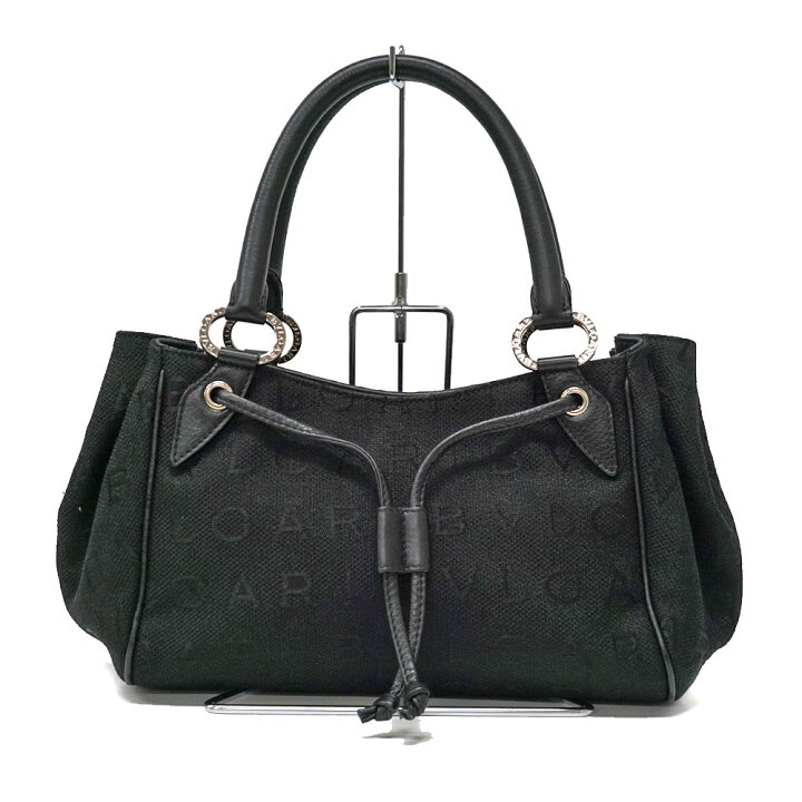 楽天市場】ブルガリ Bvlgari ロゴマニア ハンドバッグ ブラック【中古  