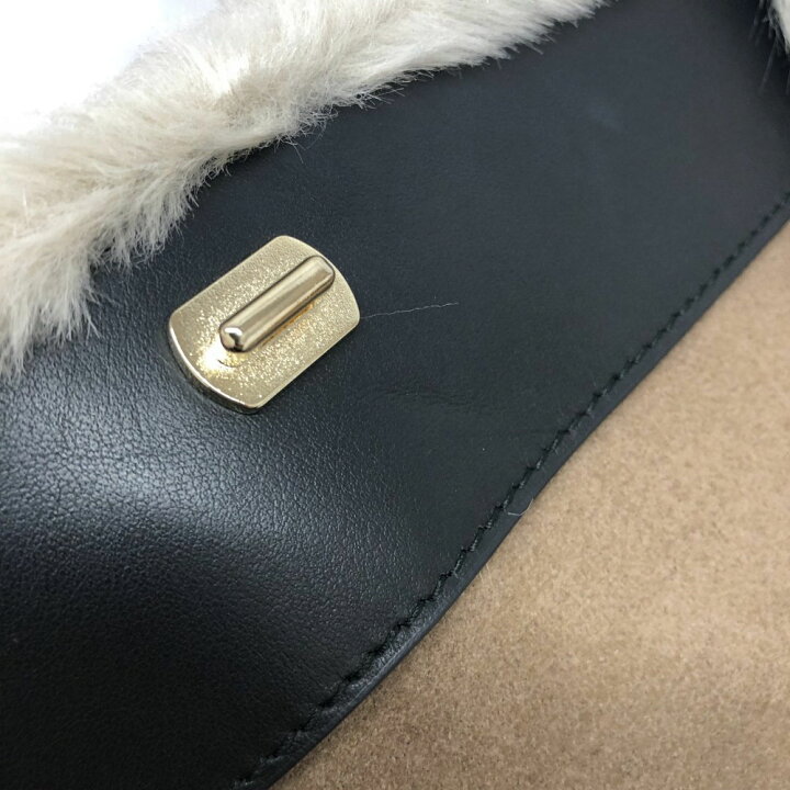 楽天市場】【値下げ】FURLA 【フルラ】 ファーショルダーバッグ グレー 