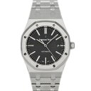 オーデマ ピゲ Audemars Piguet 15400ST.OO.1220ST.01 ロイヤルオーク ブラック文字盤 オートマチック 腕時計 メンズ ステンレス タペストリー シルバー 自動巻き【中古】