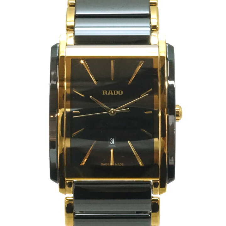楽天市場】ラドー Rado 212.0968.3 インテグラル 腕時計 黒 ゴールド  