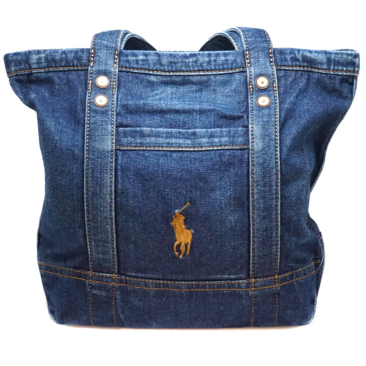 楽天市場】POLO RALPH LAUREN【ラルフローレン】スモールデニムトート  